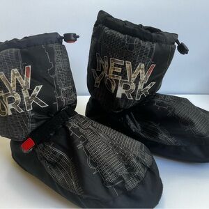 Bloch Black Ankle Booties with New York Print